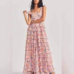 Pink Floral Love Shake Fancy Idra dress